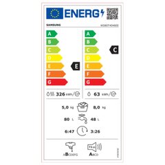 Samsung WD80T4046EE kaina ir informacija | Skalbimo mašinos | pigu.lt