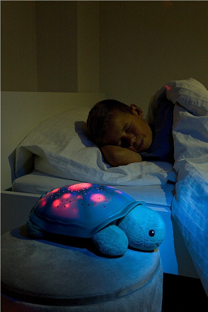 Naktinis šviestuvas su šviesos projekcija, garsais Vežlys, Twilight Turtle Aqua, Cloud B 012929 kaina ir informacija | Žaislai kūdikiams | pigu.lt