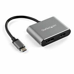 Адаптер USB C—HDMI/DisplayPort Startech CDP2DPHD             4K Ultra HD Серебряный цена и информация | Адаптеры, USB-разветвители | pigu.lt