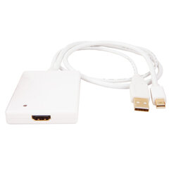 Адаптер Mini DisplayPort — HDMI Urban Factory CBB21UF              Белый цена и информация | Адаптеры, USB-разветвители | pigu.lt
