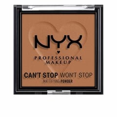 Kompaktnė pudra NYX Can't Stop Won't Stop Mocha, 6 g kaina ir informacija | Makiažo pagrindai, pudros | pigu.lt