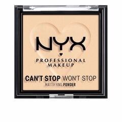 Kompaktinė pudra NYX Can't Stop Won't Stop Light, 6 g kaina ir informacija | Makiažo pagrindai, pudros | pigu.lt