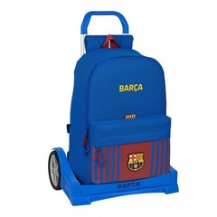 Mokyklinė kuprinė su ratukais F.C. Barcelona, mėlyna kaina ir informacija | Kuprinės mokyklai, sportiniai maišeliai | pigu.lt