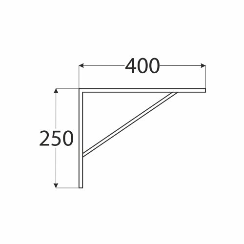 Sustiprintas laikiklis 400×250 ZN цена и информация | Mechaniniai įrankiai | pigu.lt