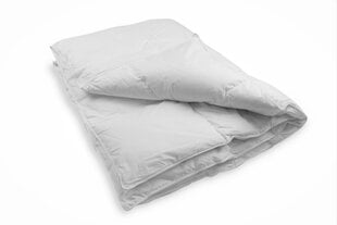 Rava Lux Premium натуральное пуховое одеяло 200x220 см, RL78, с 2 кг 90% наполнением гусиного пуха, белое цена и информация | Одеяла | pigu.lt