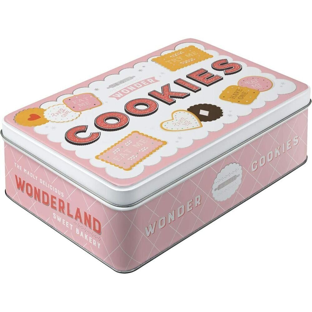 Metalinė dėžutė/plokščia 3D Wonder Cookies kaina ir informacija | Maisto saugojimo  indai | pigu.lt