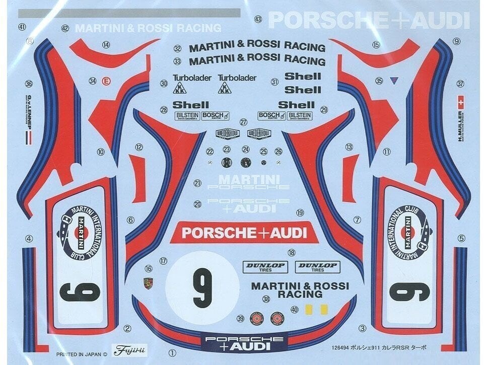 Konstruktorius Fujimi - Porsche 911 Carrera RSR Turbo Watkins Glen '74 #9, 1/24, 12649 kaina ir informacija | Konstruktoriai ir kaladėlės | pigu.lt
