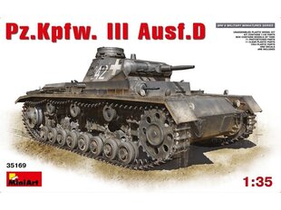 Конструктор Miniart - Pz.Kpfw. III Ausf.D, 1/35, 35169 цена и информация | Конструкторы и кубики | pigu.lt