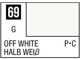 Краска Mr.Hobby - Mr.Color C-069 Off White, 10 мл цена и информация | Принадлежности для рисования, лепки | pigu.lt