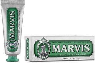 Klasikinė mėtų skonio dantų pasta Marvis Classic Strong Mint, 25 ml kaina ir informacija | Marvis Kvepalai, kosmetika | pigu.lt