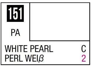 Краска Mr.Hobby - Mr.Color C-151 White Pearl, 10 мл цена и информация | Принадлежности для рисования, лепки | pigu.lt