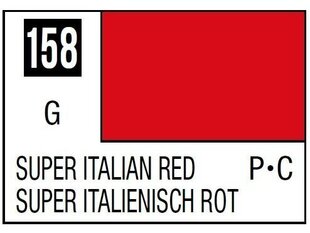 Mr.Color serijos nitro dažai C-158 Super Italian Red, 10ml kaina ir informacija | Piešimo, tapybos, lipdymo reikmenys | pigu.lt