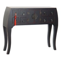 Консоль DKD Home Decor, 98x26x80 см, черного цвета цена и информация | Столы-консоли | pigu.lt