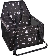 Automobilio sėdynė - krepšys šuniui, juodas kaina ir informacija | Transportavimo narvai, krepšiai | pigu.lt