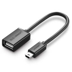 OTG mini USB adapter UGREEN US249 (black) цена и информация | Адаптеры, USB-разветвители | pigu.lt