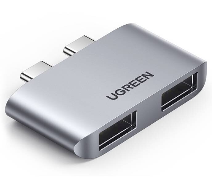 Adapteris Ugreen CM413, 2x USB-C - 2x USB 3.0 kaina ir informacija | Adapteriai, USB šakotuvai | pigu.lt