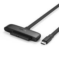 UGREEN USB-C 3.0 to 2.5-Inch SATA Converter, OTG, 50cm (black) цена и информация | Адаптеры, USB-разветвители | pigu.lt