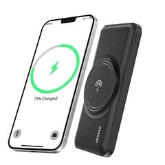 Dudao power bank 10000mAh 22.5W Power Delivery Quick Charge 2x USB / 1x USB Type C 15W Qi wireless charger for iPhone compatible with MagSafe black (K14Pro-black) цена и информация | Зарядные устройства Power bank | pigu.lt