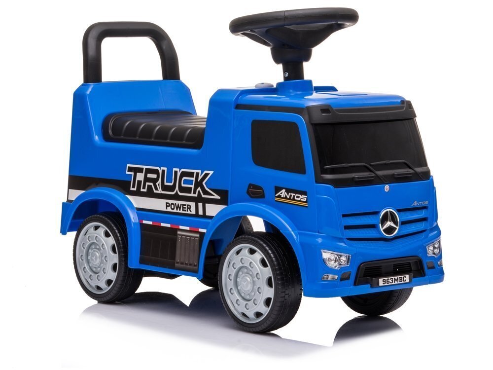 Paspiriama mašinėlė vaikams Mercedes Antos 656, mėlyna su garso ir šviesos efektais kaina ir informacija | Žaislai kūdikiams | pigu.lt