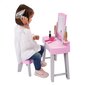 Ecoiffier rožinis kosmetinis staliukas su kėde ir veidrodžiu + 11 vnt. priedų kaina ir informacija | Žaislai mergaitėms | pigu.lt