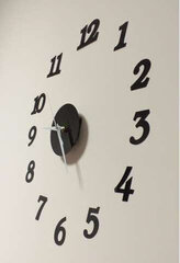 Zegar Ścienny czarny 12 godzin цена и информация | Часы | pigu.lt
