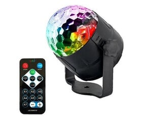 Цветной музыкальный проектор RGB LED 12581 цена и информация | Праздничные декорации | pigu.lt