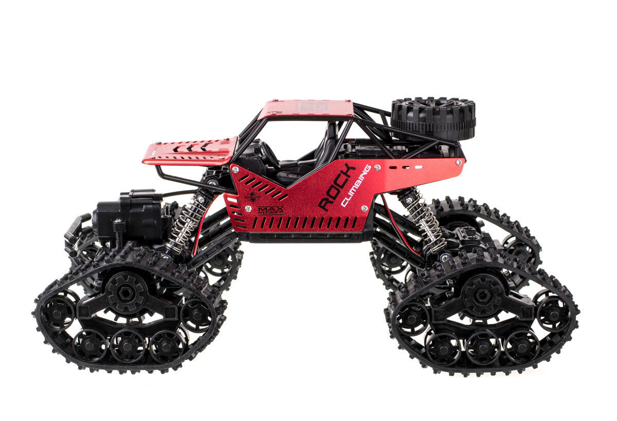 Nuotoliniu būdu valdomas automobilis Rock Crawler 4x4 Strong Climbing car, LHC012, raudonas kaina ir informacija | Žaislai berniukams | pigu.lt