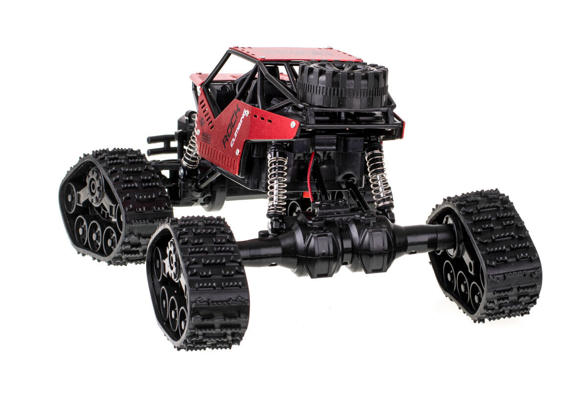 Nuotoliniu būdu valdomas automobilis Rock Crawler 4x4 Strong Climbing car, LHC012, raudonas цена и информация | Žaislai berniukams | pigu.lt