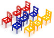 Arkadinis krentančių aukštų kėdžių žaidimas kaina ir informacija | Stalo žaidimai, galvosūkiai | pigu.lt