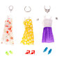 Lėlių suknelės 10 vnt + aksesuarų rinkinys 33 vnt 12692 kaina ir informacija | Žaislai mergaitėms | pigu.lt