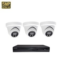 Камера видеонаблюдения 5 MP Dome VAI2346HKW + комплект Hikvision NVR 7604 цена и информация | Камеры видеонаблюдения | pigu.lt