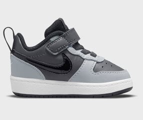 Sportiniai bateliai vaikams Nike Court Borough Low 2 Grey BQ5453 014, pilki kaina ir informacija | Sportiniai batai vaikams | pigu.lt