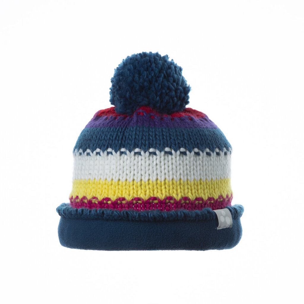 Huppa vaikiška žieminė kepurė PAT, jūros mėlynumo marga kaina ir informacija | Kepurės, pirštinės, šalikai berniukams | pigu.lt