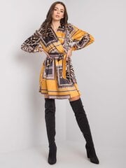 Женское черно-желтое повседневное платье цена и информация | Платья | pigu.lt