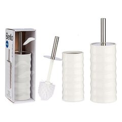 Щетка для унитаза White Metal Ceramic (10,5 x 34 x 11,5 см) цена и информация | Аксессуары для ванной комнаты | pigu.lt