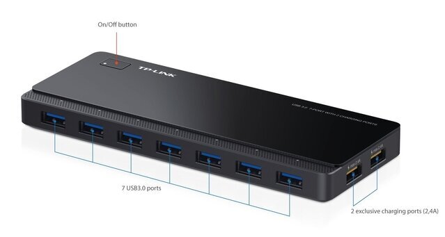 USB šakotuvas TP-Link 7PORT/UH720, USB 3.0 kaina ir informacija | Adapteriai, USB šakotuvai | pigu.lt