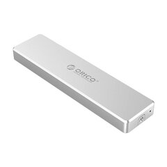 Enclosure SDD M.2 Orico, M-Key, USB-C 3.1 Gen.2, 10Gbps (silver) цена и информация | Адаптеры, USB-разветвители | pigu.lt
