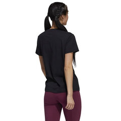 Футболка женская Adidas Holiday Graphic Tee W GU8897, черная цена и информация | Женские футболки | pigu.lt