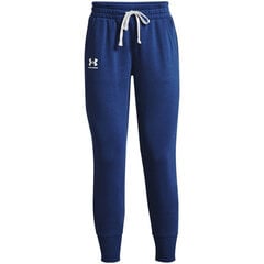 Sportinės kelnės moterims Under Armor Rival Fleece Joggers W 1356416 404 1356416404, mėlynos kaina ir informacija | Sportinė apranga moterims | pigu.lt