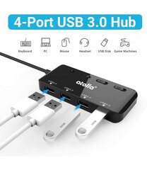 USB 3.0 šakotuvas, 4 lizdai, Atolla kaina ir informacija | Adapteriai, USB šakotuvai | pigu.lt