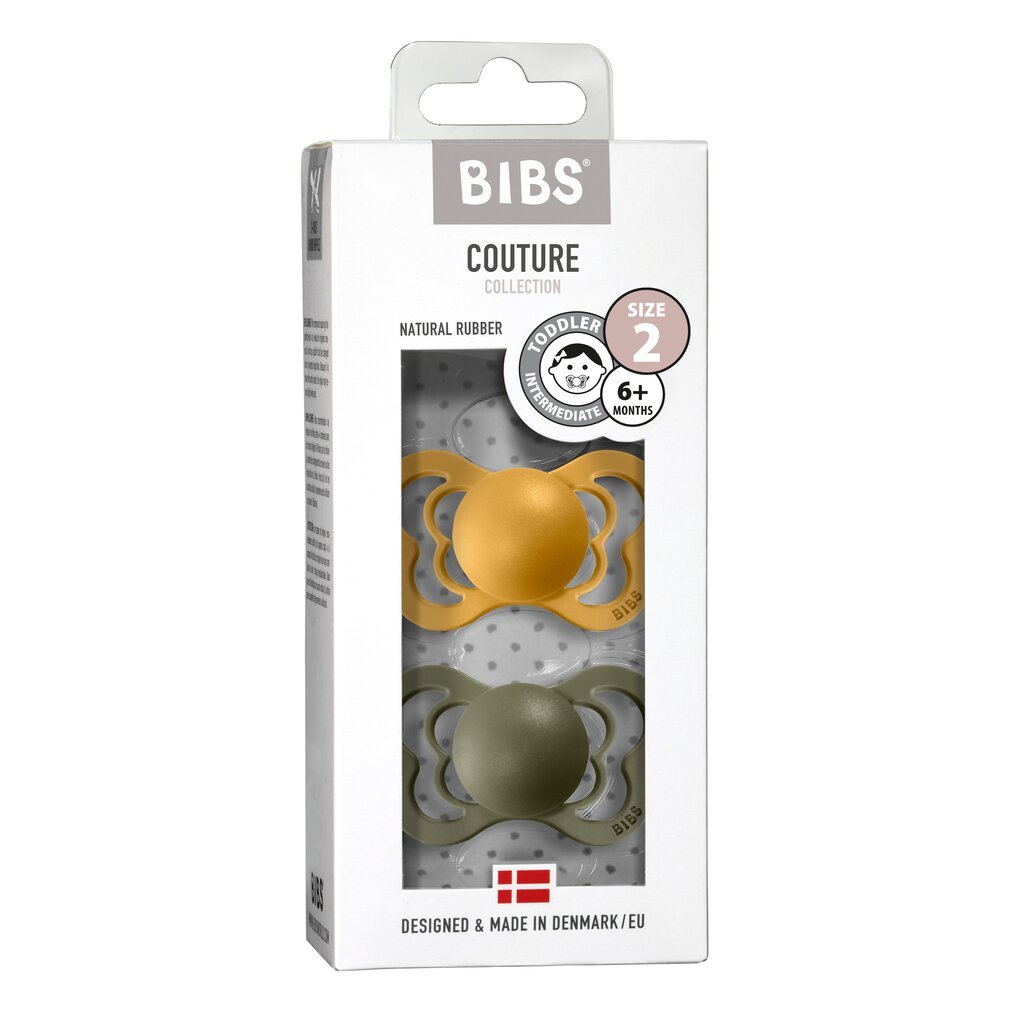 Čiulptukų rinkinys Bibs couture Honey Bee & Olive, 6-36 mėn цена и информация | Čiulptukai | pigu.lt