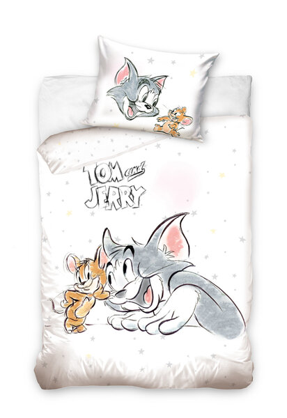 Vaikiškas patalynės komplektas Tom&Jerry 90x120, 2 dalių kaina | pigu.lt