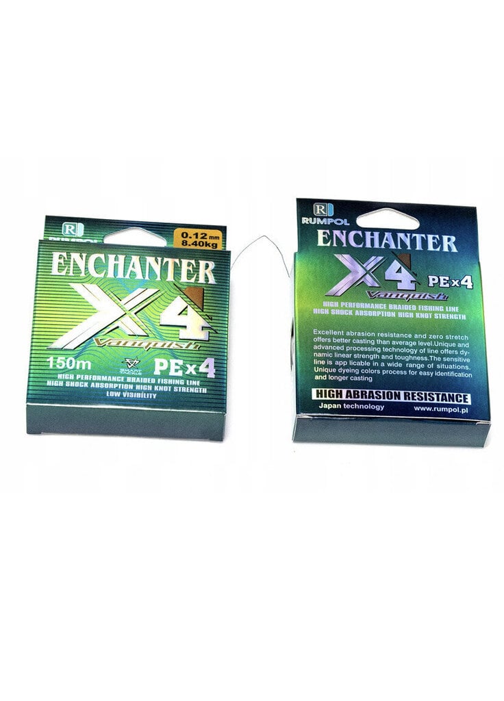 Pintas valas Rumpol Enchanter PE x4-150 m. 0,10 mm kaina ir informacija | Valai | pigu.lt
