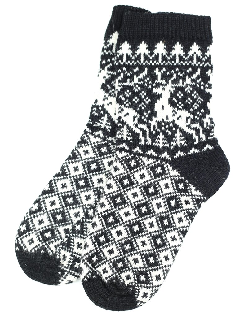 Vilnonės kojinės Briedžiukai цена и информация | Moteriškos kojinės | pigu.lt