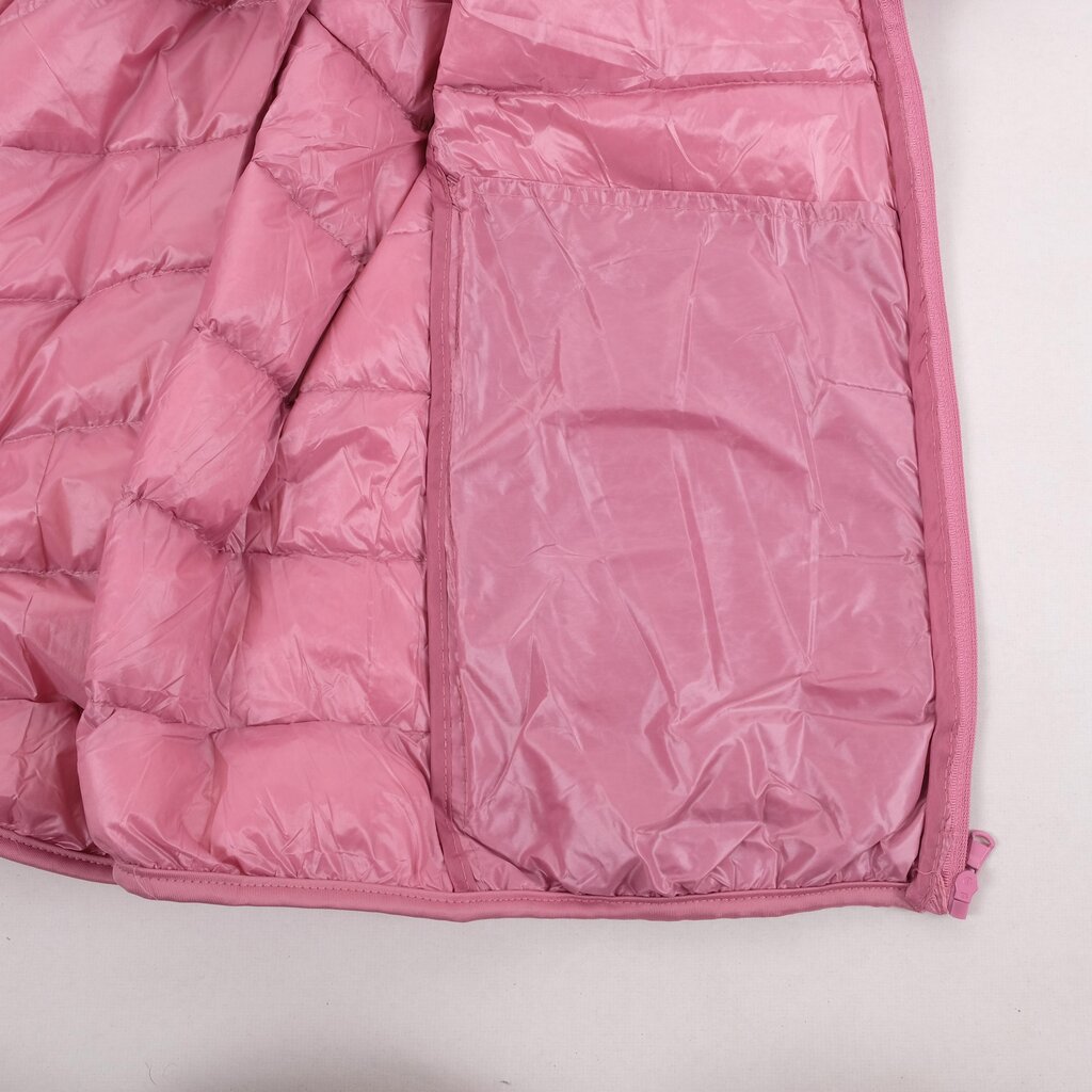 Moteriška pūkinė striukė su kapišonu Ultralight, rožinė kaina ir informacija | Striukės moterims | pigu.lt