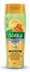 Шампунь Dabur Vatika MultiVit Egg Protein, 400 мл цена и информация | Шампуни | pigu.lt