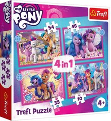 TREFL MY LITTLE PONY Комплект пазлов 4в1 Мой маленький пони цена и информация | Пазлы | pigu.lt