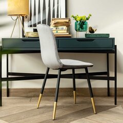 Серый стул Noir 44x52x85см цена и информация | Стулья для кухни и столовой | pigu.lt