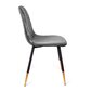 NOIR Pilka kėdė 44x52x85cm kaina ir informacija | Virtuvės ir valgomojo kėdės | pigu.lt