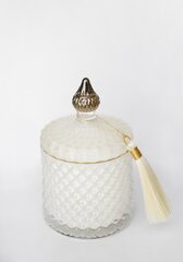 Парфюмированная свеча в белой стеклянной таре 8х14см цена и информация | Подсвечники, свечи | pigu.lt